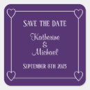 Search for purple wedding stickers Royal