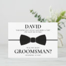 Search for grooms team invitations Black and white