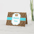 Search for leopard thank you cards Girl