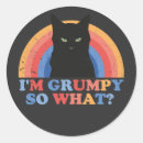 Search for cute angry animal stickers Cat