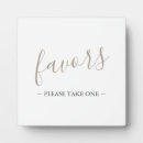 Search for favor table sign posters Please take one