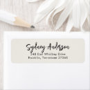 Search for basic white return address labels Modern