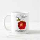 Search for teacher apple mugs Watercolor