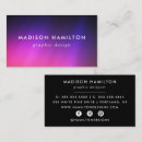 Search for aurora business cards Pink