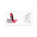 Search for high heel shoe return address labels Stylish