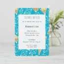 Search for turquoise and gold invitations Glam