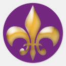 Search for mardi gras fleur de lis stickers Purple
