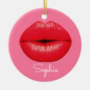 Search for lip christmas tree decorations Red lipstick