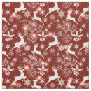 Search for reindeer christmas fabric White