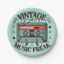 Search for music paper plates Vintage