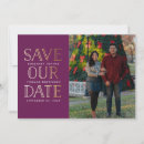 Search for plum gold save the dates Foil