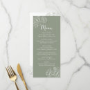 Search for drinks wedding menus Sage green