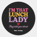 Search for lunch lady stickers Funny