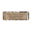 Search for wood planks return address labels Western