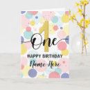 Search for 1st birthday cards For her