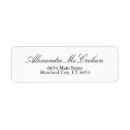 Search for typography wedding return address labels Script
