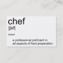 Search for food preparation business cards Cuisine