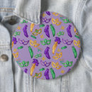 Search for gold and green pattern badges Mardi gras