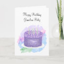 Search for purple cake birthday cards Birthday for her