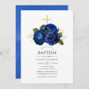 Search for royal blue christening invitations Elegant