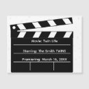 Search for black and white movie invitations Classic