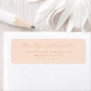 Search for peach return address labels Elegant