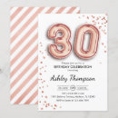 Search for balloons 30th birthday invitations Elegant
