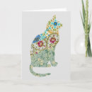 Search for vintage cat art cards Kitty