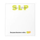 Search for therapist notepads Speech language pathologist