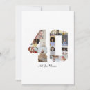 Search for 40th birthday thank you cards Black and white