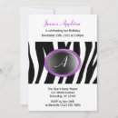 Search for monogram zebra invitations Chic