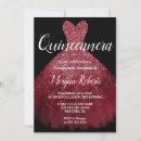 Search for red dress quinceanera invitations Burgundy