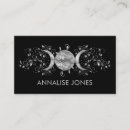 Search for goddess business cards Triple moon