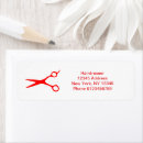 Search for hair salon return address labels Hairdresser