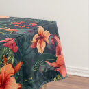 Search for tropical hibiscus tablecloths Red