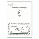 Search for fish place cards Black and white
