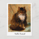 Search for vintage cat art postcards Maine coon