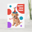 Search for cute new years cards Dog