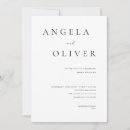 Search for charcoal wedding invitations Simple elegant calligraphy script