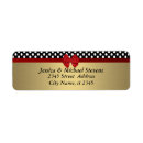 Search for bow wedding return address labels Gold