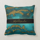 Search for teal gold cushions Script