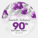 Search for purple silver stickers Quinceanera