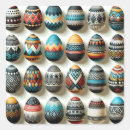 Search for colored eggs stickers Easter