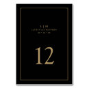 Search for black and gold table cards Elegant
