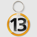 Search for number 13 key rings Numbers