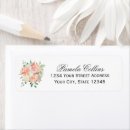 Search for pink and peach return address labels Pastel