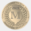 Search for graduation seals stickers Gold