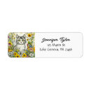 Search for grey cat return address labels Whimsical