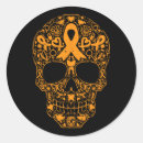 Search for multiple sclerosis orange ribbon stickers Cancer awareness
