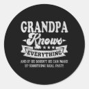 Search for knows everything stickers Grandpa